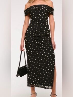 silk cowl neck backless maxi dress Black Backless Maxi Dress with Cowl Neck & Thigh-High Slit Black / L